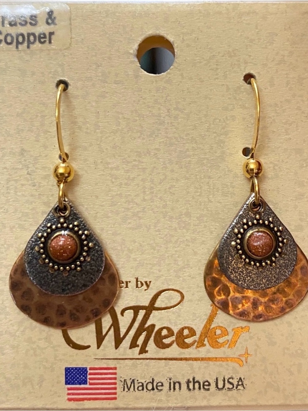 WHEELER Brass & Copper Earrings